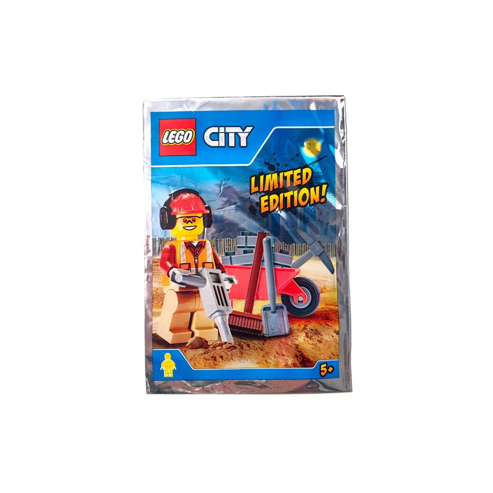 L'ouvrier de chantier et sa brouette (Edition Limitée) - Polybag LEGO® City  951702 - Super Briques