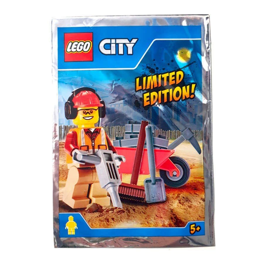L'ouvrier de chantier et sa brouette (Edition Limitée) - Polybag LEGO® City 951702