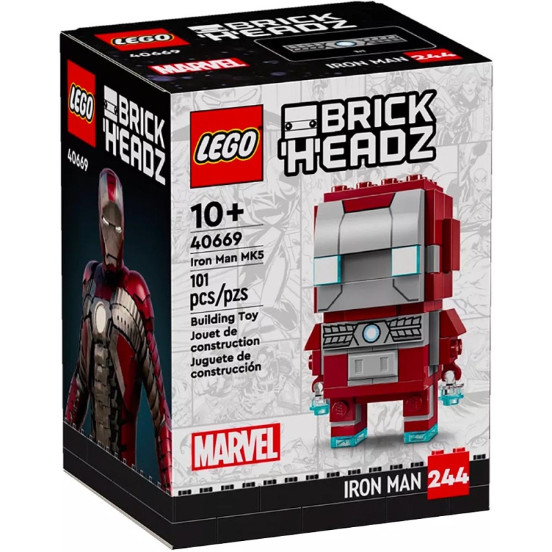 Iron Man MK5 Figure - LEGO® Brickheadz Marvel 40669