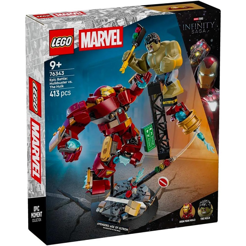 Le combat légendaire entre Hulkbuster et Hulk - LEGO® Marvel 76343