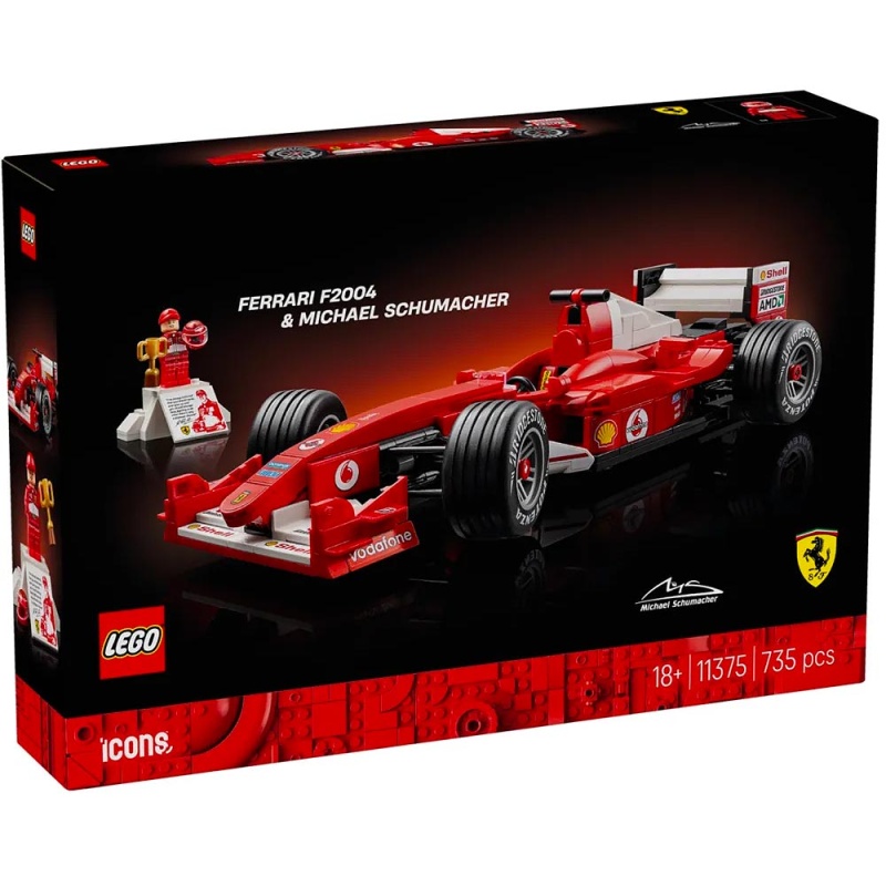 Ferrari F2004 and Michael Schumacher - LEGO® Icons 11375