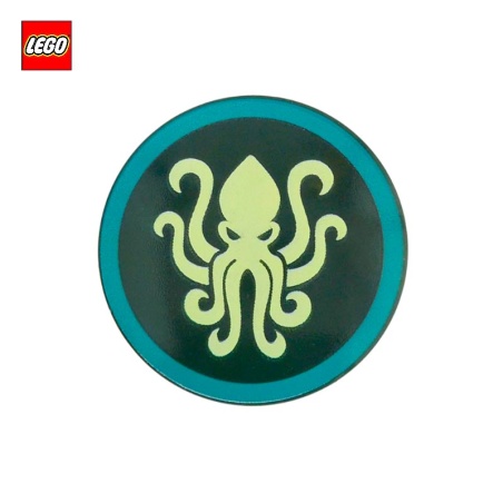 Round Shield with Kraken - LEGO® Part 113050