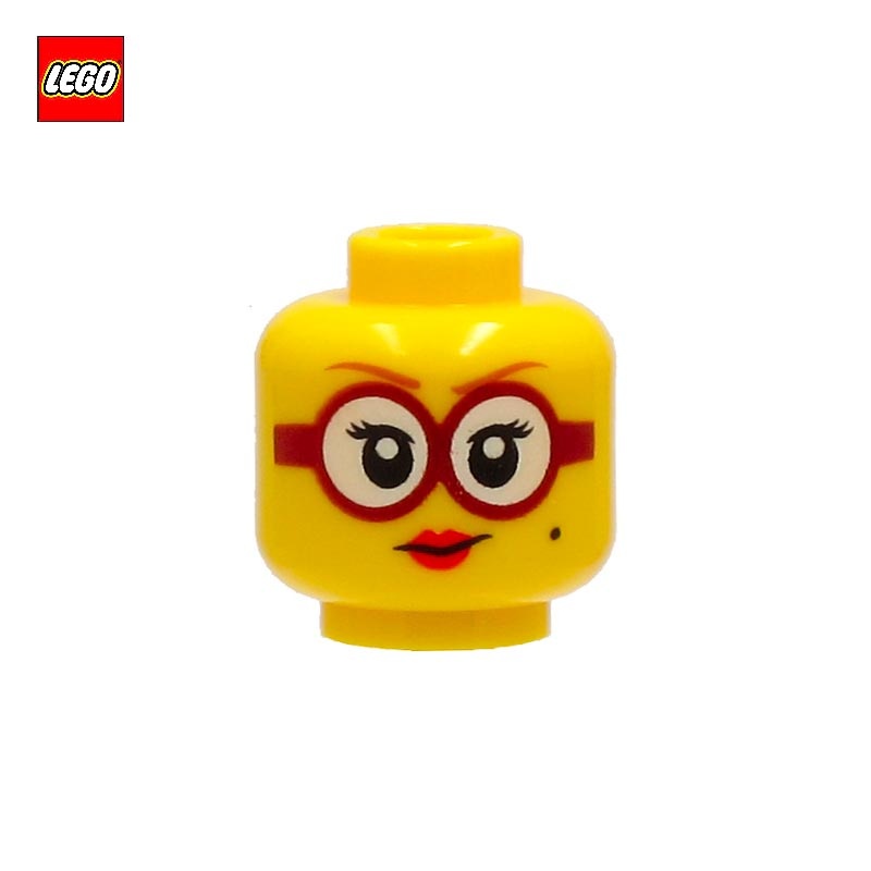 Minifigure Head Woman with Glasses  - LEGO® Part 73965
