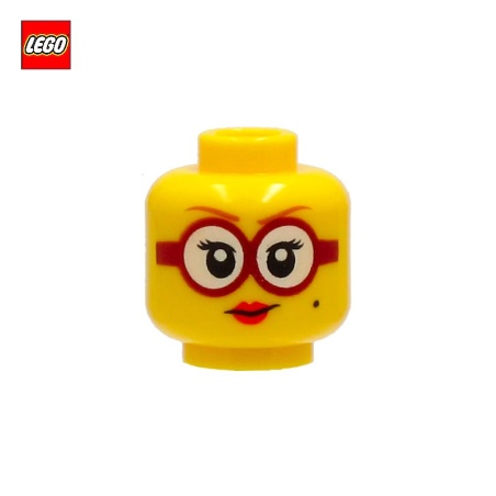 Minifigure Head Woman with Glasses  - LEGO® Part 73965