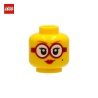 Tête de minifigurine femme à lunettes - Pièce LEGO® 73965