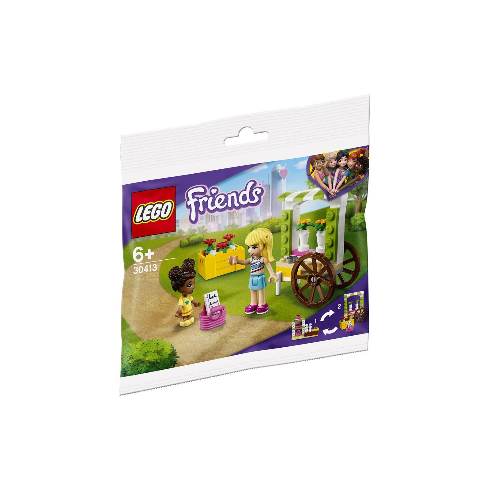Le chariot de fleurs - Polybag LEGO® Friends 30413