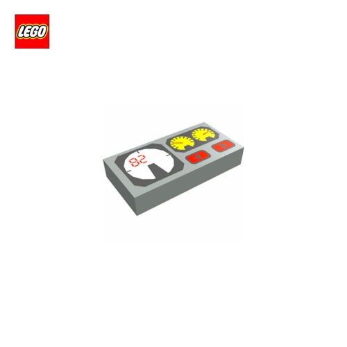 Tuile 1x2 panneau à cadrans - Pièce LEGO® 50290