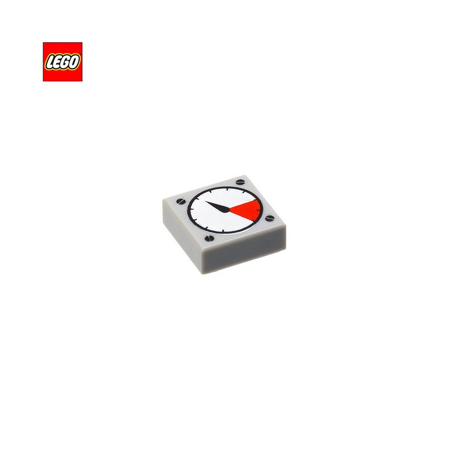 Tuile carrée 1x1 jauge à aiguille - Pièce LEGO® 83484