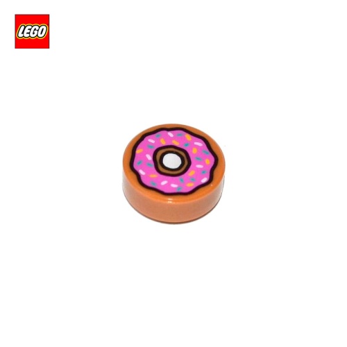 Tuile ronde 1x1 motif Donut - Pièce LEGO® 21612