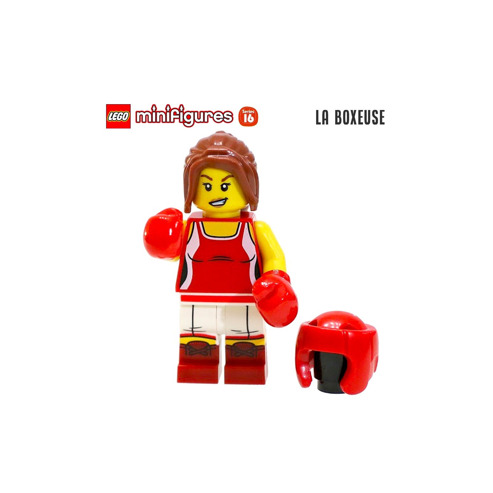 Minifigure LEGO® Série 16 - La boxeuse