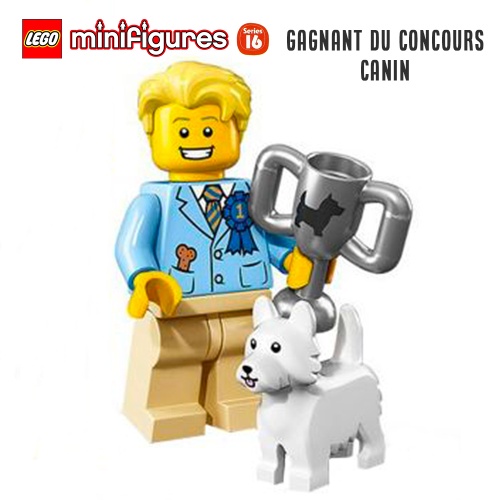 Minifigure LEGO® Série 16 - Le gagnant du concours canin