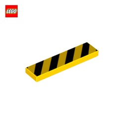 Tuile 1x4 bandes "Danger" - Pièce LEGO® 83489