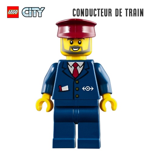Minifigure LEGO® City - Le conducteur de train