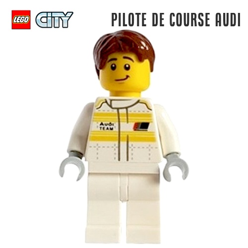 Minifigure LEGO® City - Le pilote de course Audi