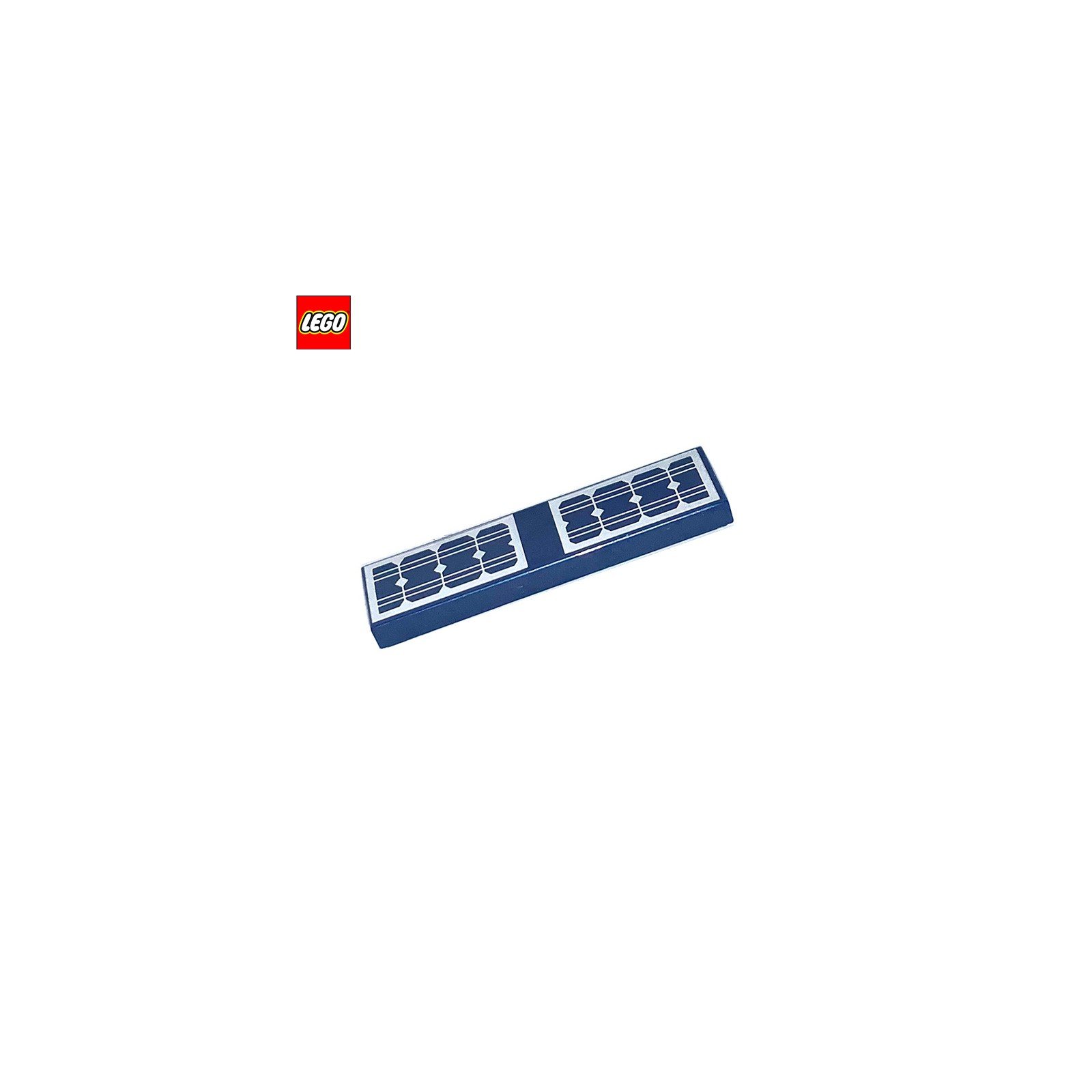 Tuile 1x4 Panneaux solaires - Pièce LEGO® 2431pr008