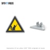 Panneau Danger chat - Pièce LEGO® customisée
