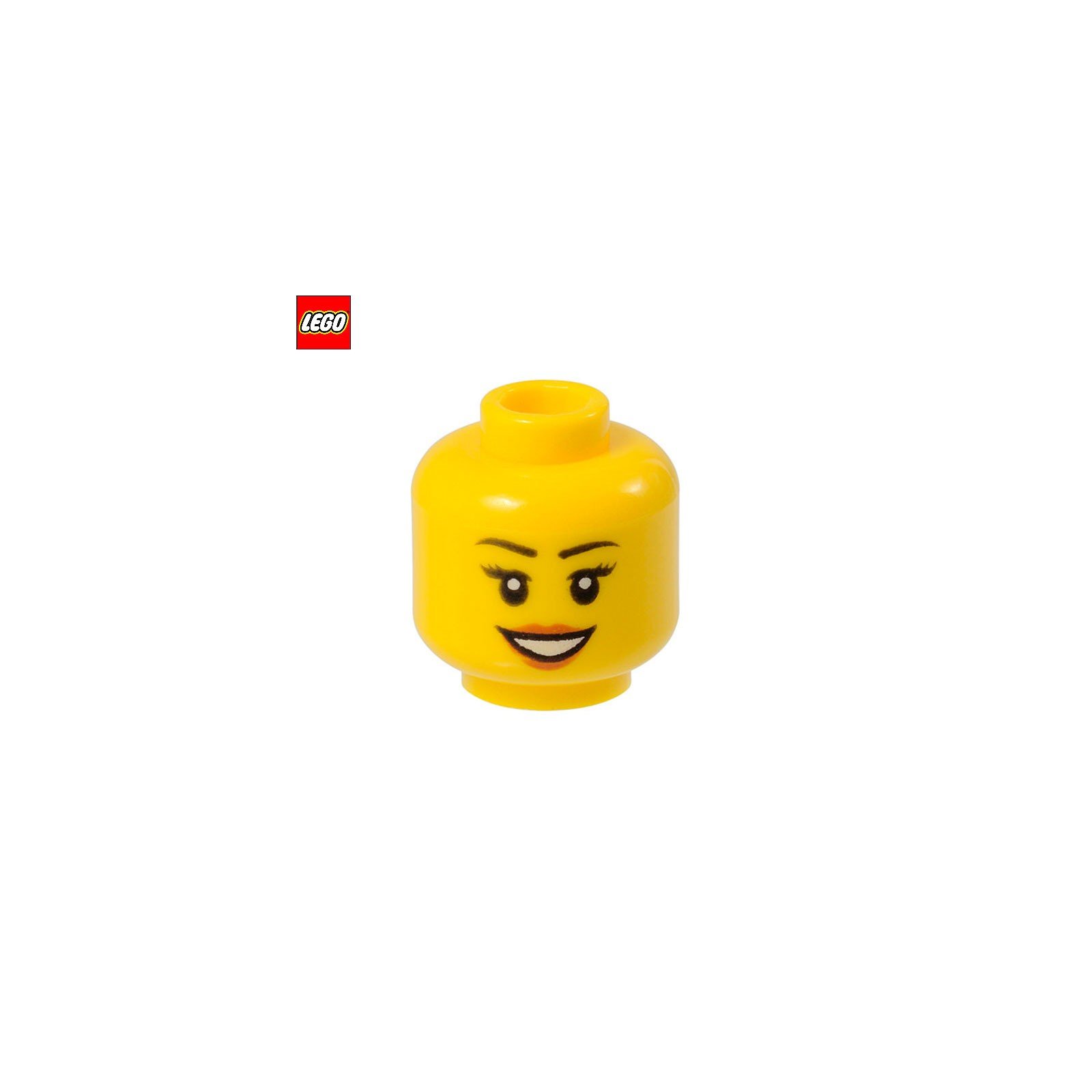 Tête de minifigurine Femme souriante - Pièce LEGO® 99570
