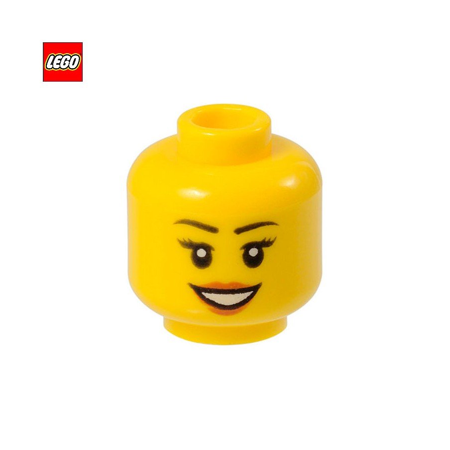 Tête de minifigurine Femme souriante - Pièce LEGO® 99570