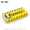 Panneau Danger 2x4 - Pièce LEGO® customisée