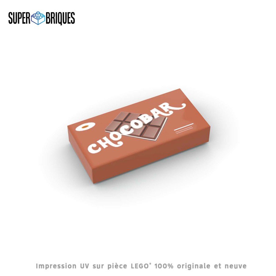 Boite de chocolat Brique Surprise imprimée sur Brique Lego® 1X2