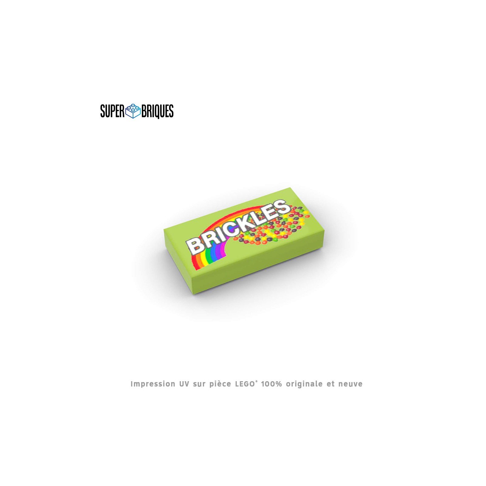 Paquet de bonbons "Brickles" 1x2 - Pièce LEGO® customisée