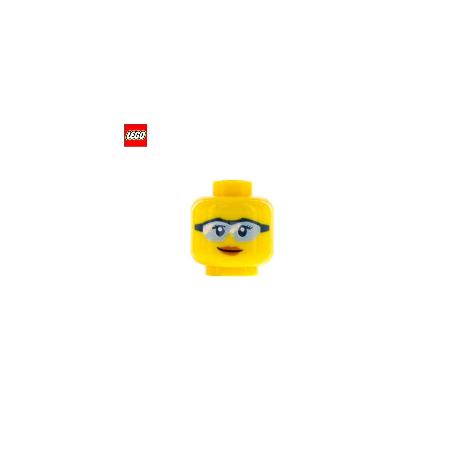 Tête de minifigurine Femme avec lunettes sport - Pièce LEGO® 29490