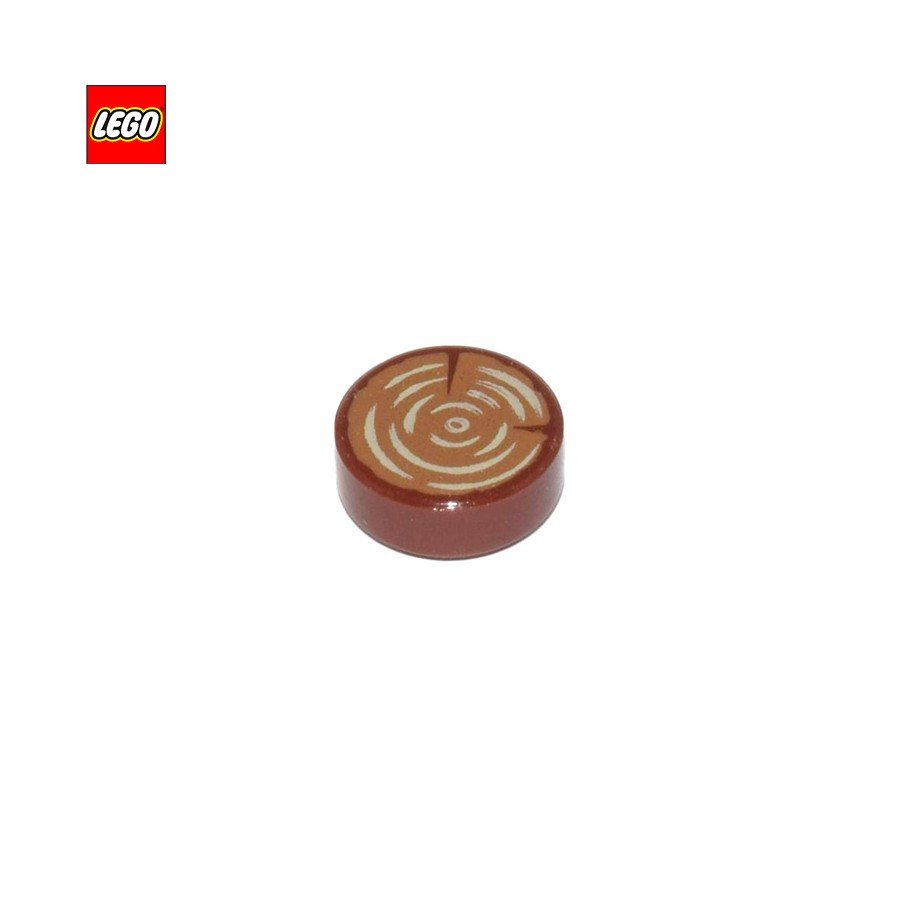 Tuile ronde 1x1 rondin de bois - Pièce LEGO® 25406
