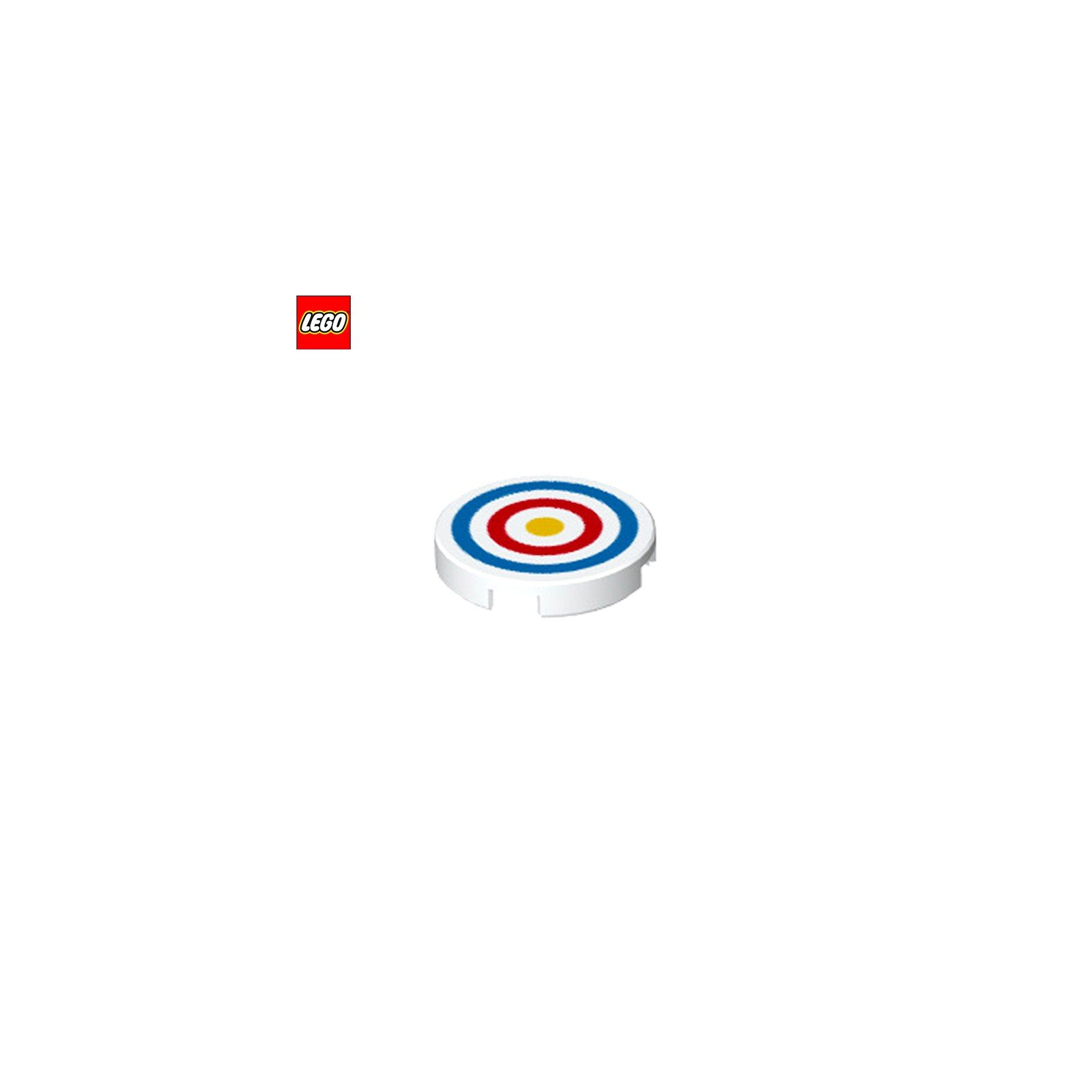 Tuile ronde 2x2 Cible de tir à l'arc - Pièce LEGO® 25414
