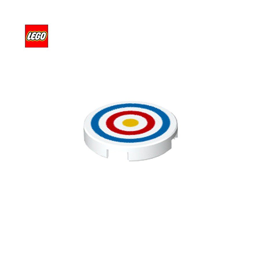 Tuile ronde 2x2 Cible de tir à l'arc - Pièce LEGO® 25414