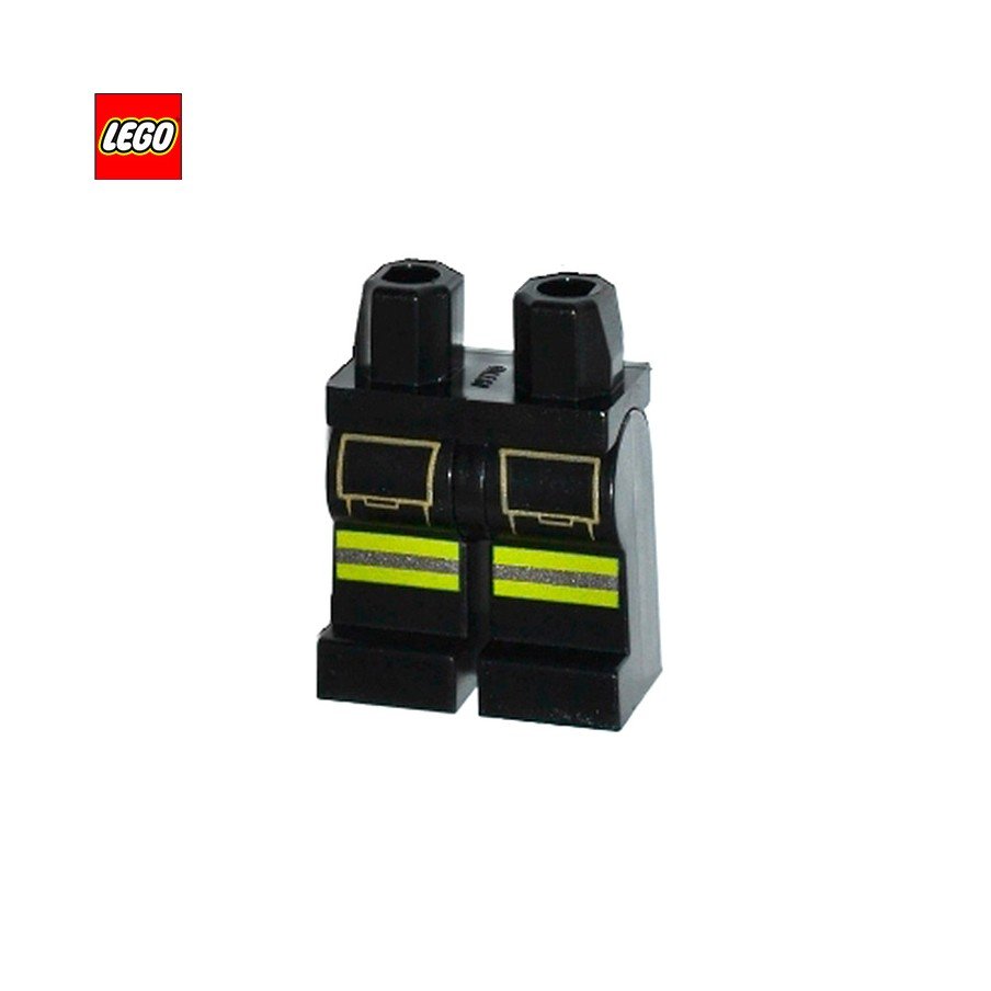Jambes pour minifigurine avec bandes réfléchissantes (Pompier) - Pièce LEGO® 12530