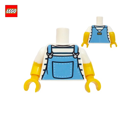 Torse (avec bras) salopette - Pièce LEGO® 76382