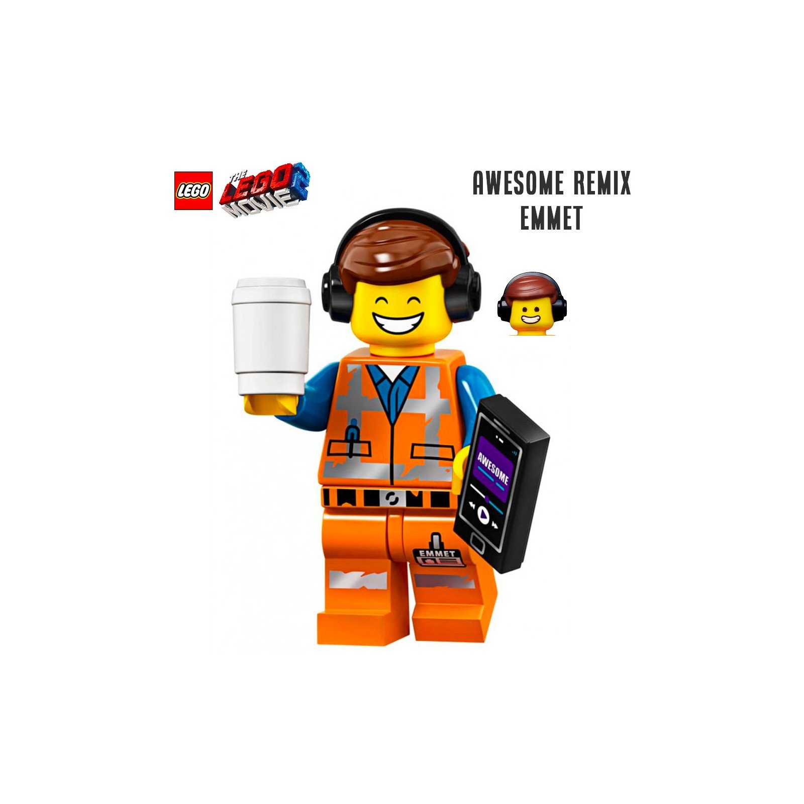 Minifigure LEGO® The LEGO Movie 2 - Awesome remix Emmet