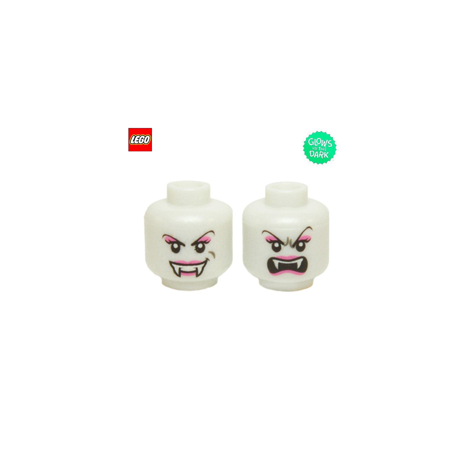Tête de minifigurine Lady Vampire (2 faces) - Pièce LEGO® 10870