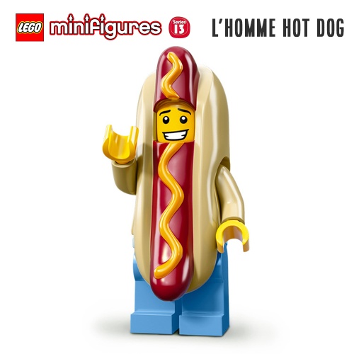 Minifigure LEGO® Série 13 - L'homme en costume de Hot Dog