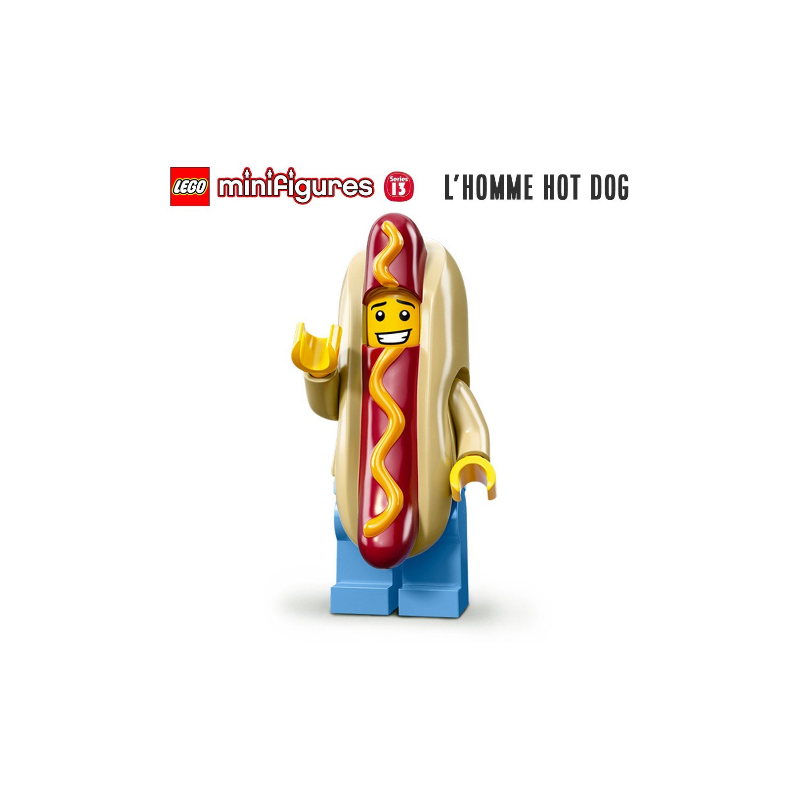 Minifigure LEGO® Série 13 - L'homme en costume de Hot Dog