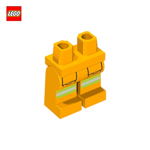 Jambes pour minifigurine avec bandes réfléchissantes (Ouvrier) - Pièce LEGO® 43129