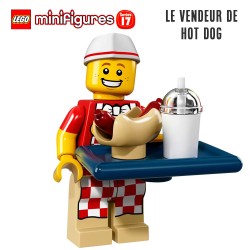 Minifigure LEGO® Série 17 - Le vendeur de hot-dog