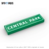 Panneau de rue New York "Central Park" - Pièce LEGO® customisée