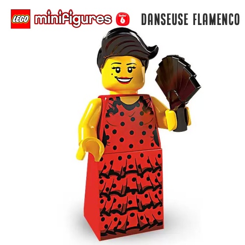 Minifigure LEGO® Série 6 - La danseuse Flamenco