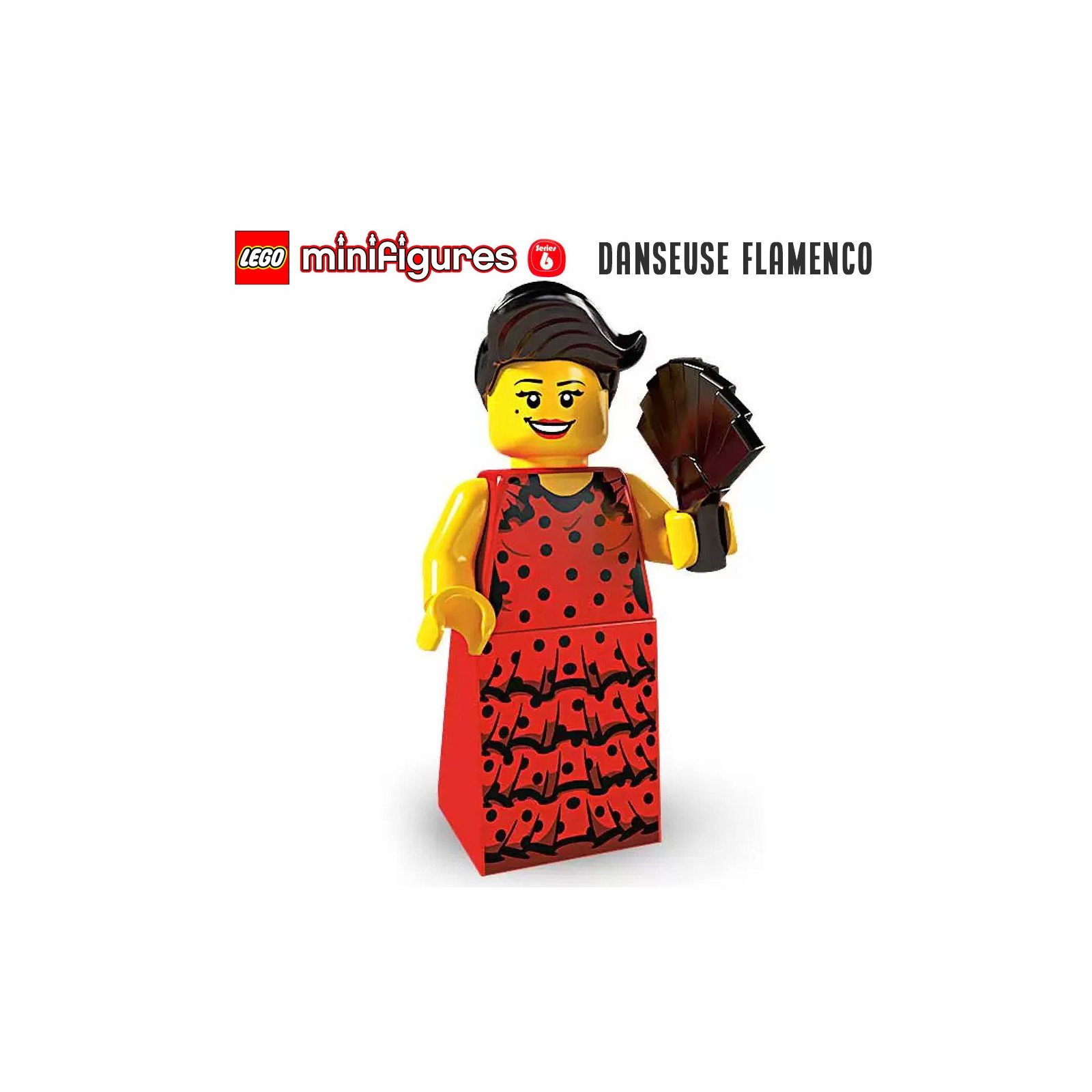 Minifigure LEGO® Série 6 - La danseuse Flamenco