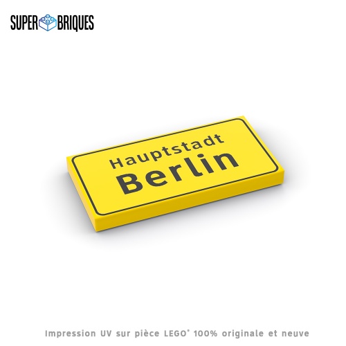 Panneau de ville "Hauptstadt Berlin" - Pièce LEGO® customisée