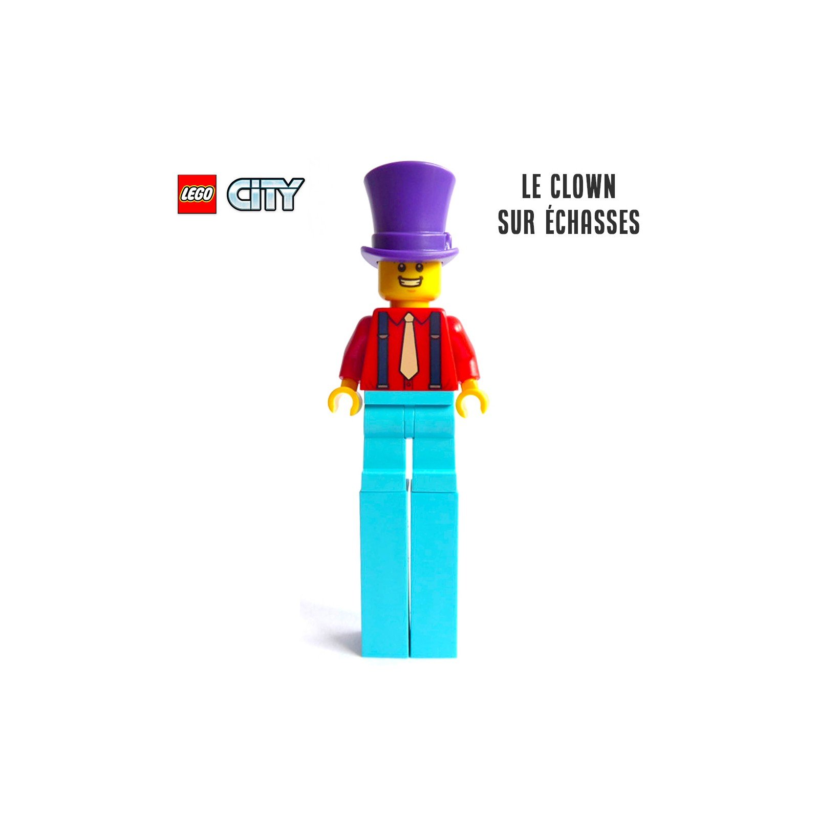 Minifigure LEGO® City - Le clown sur échasses