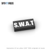Tuile 1x2 "S.W.A.T." - Pièce LEGO® customisée