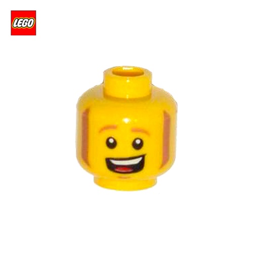 Tête de minifigurine homme bouche ouverte - Pièce LEGO® 16106