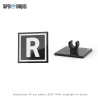 Panneau "R" fin de zone de limitation de vitesse 2x2 - Pièce LEGO® customisée