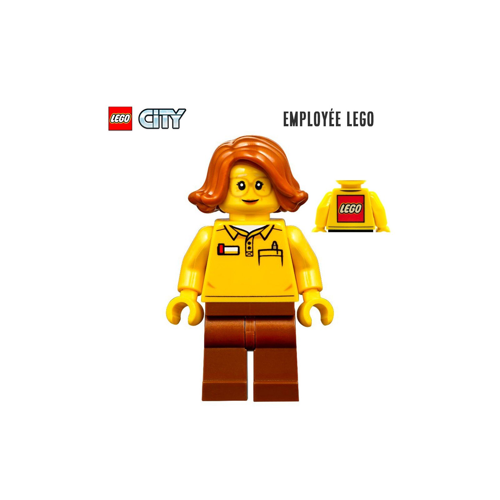 Minifigure LEGO® City - L'employée LEGO