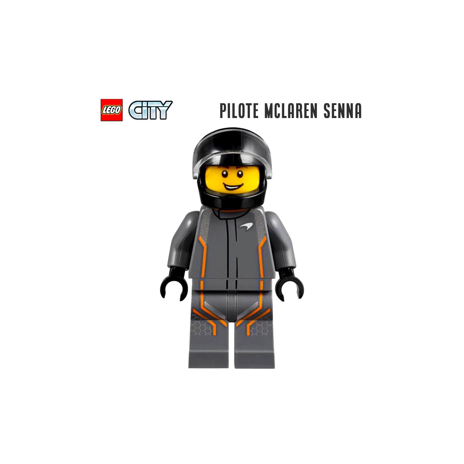 Minifigure LEGO® City - Le pilote de McLaren Senna