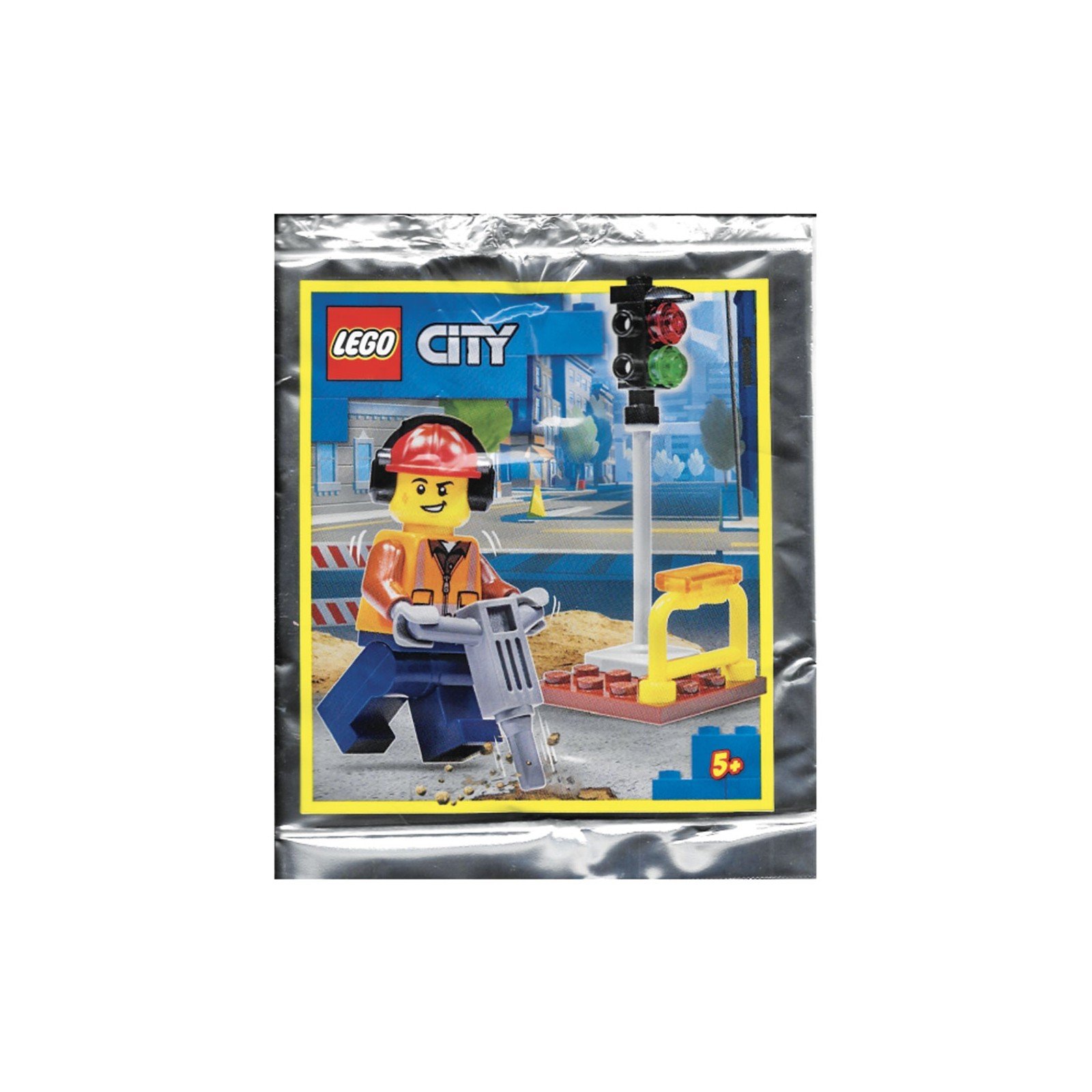 L'ouvrier et le feu de signalisation - Polybag LEGO® City 952111