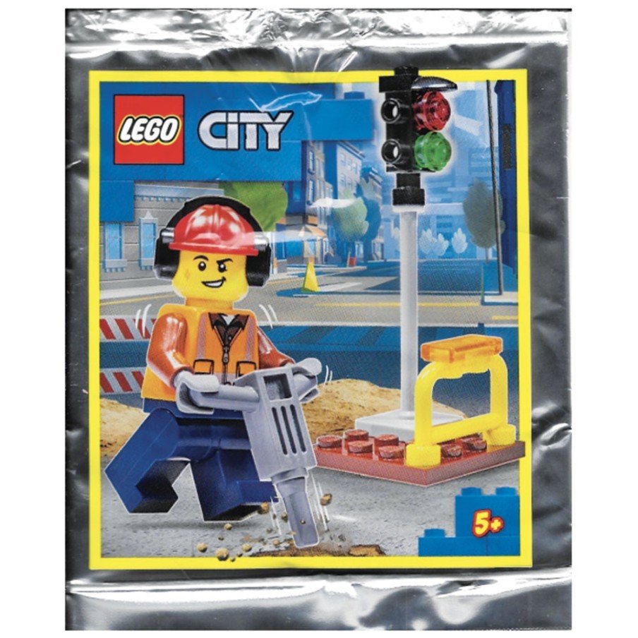 L'ouvrier et le feu de signalisation - Polybag LEGO® City 952111