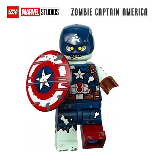 Minifigure LEGO® Marvel Studios - Captain America zombie